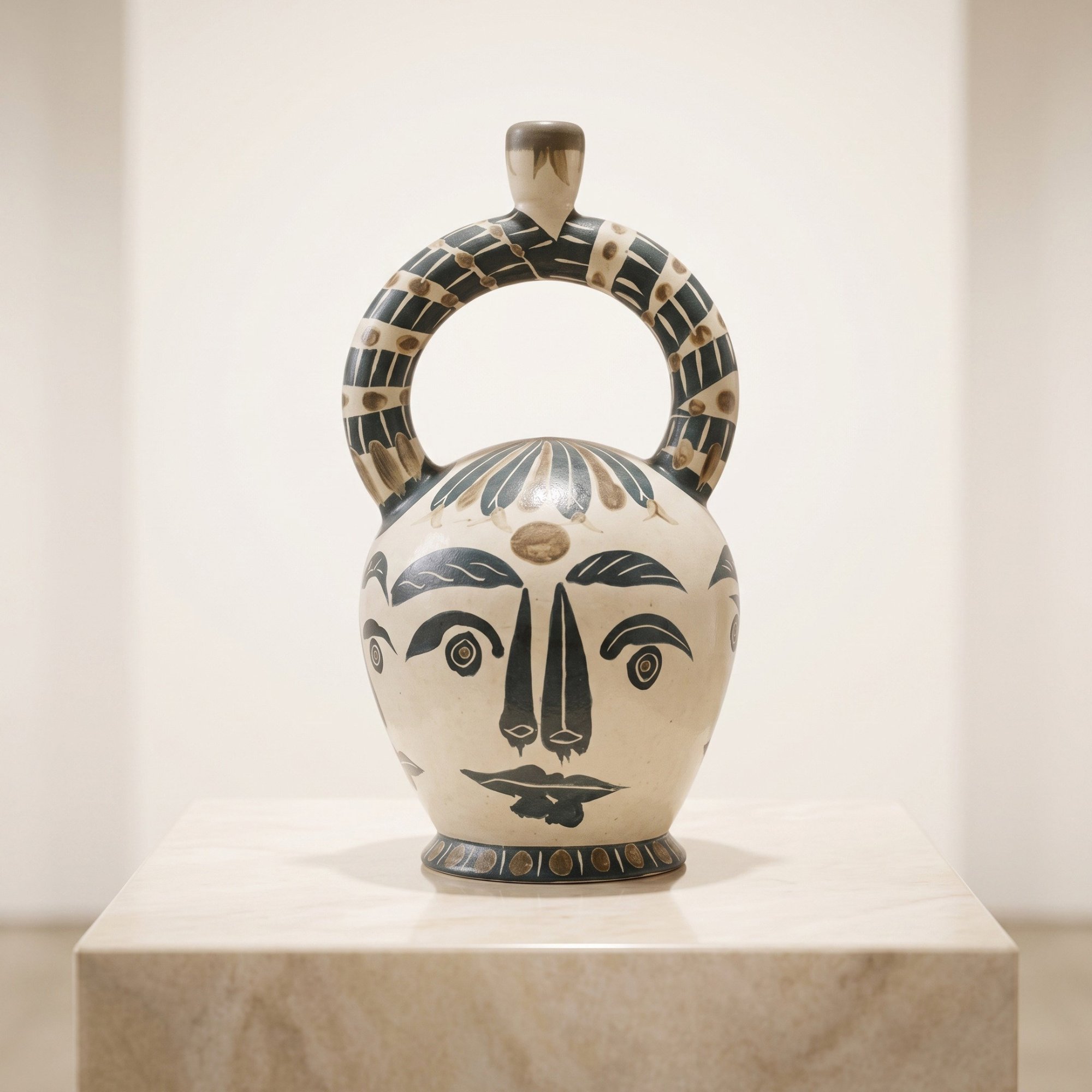 Vase aztèque aux 4 visages