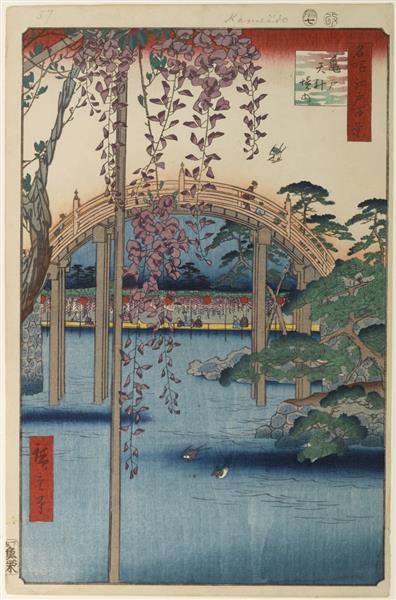 À l'intérieur du sanctuaire Kameido / Tenjin
