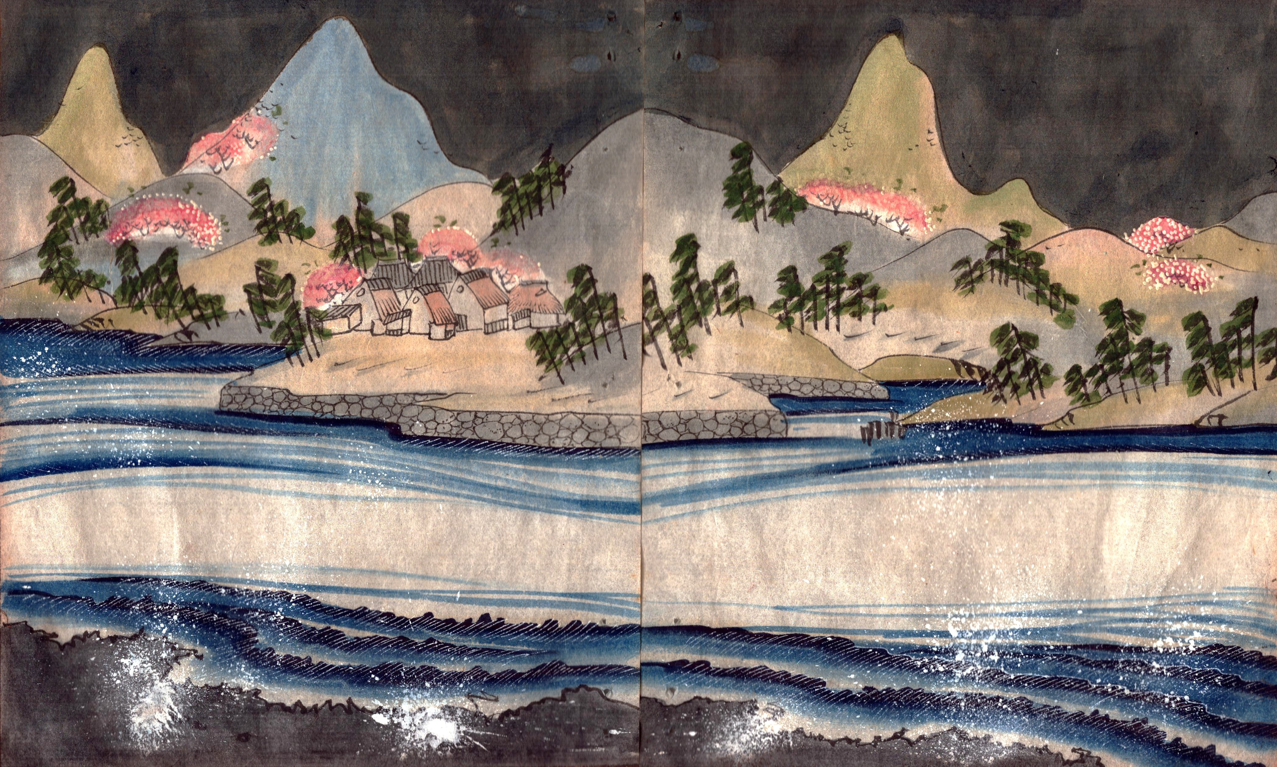 Hishiya Kōzaburō – Paysages et sujets traditionnels (planche 7/13)