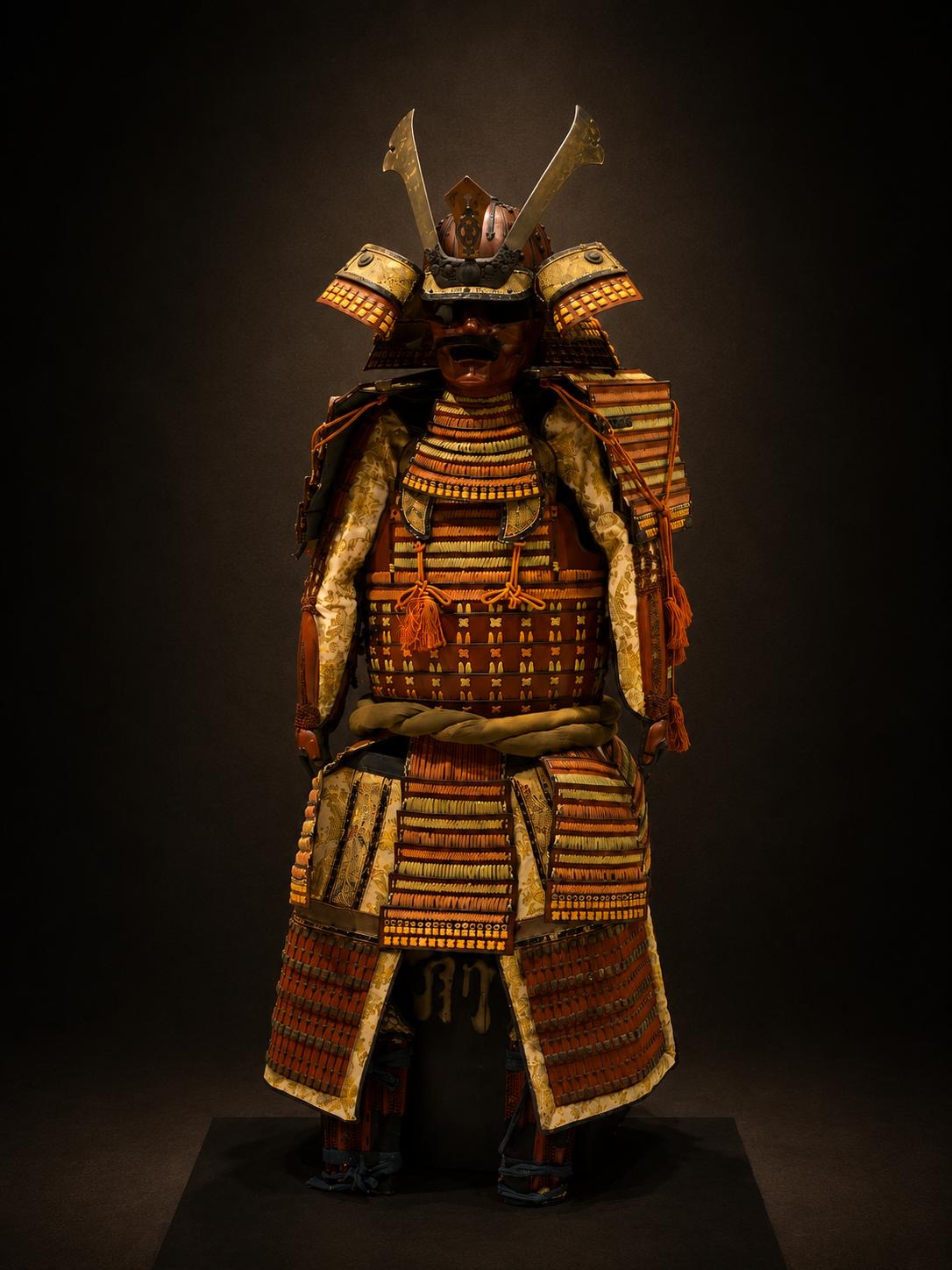 Armure complète (kabuto, menpō, dō, kote, sode, kusazuri)