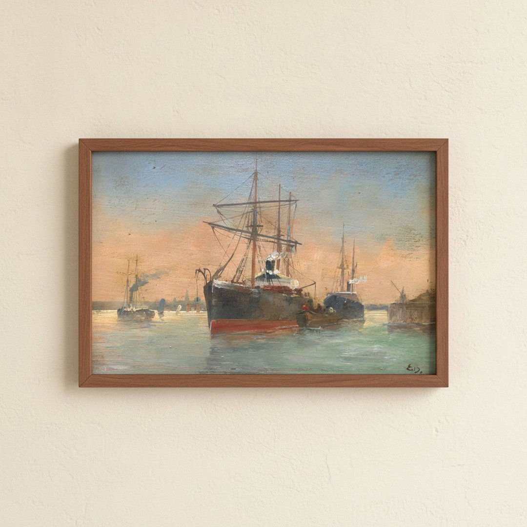 Crépuscule dans l’avant-port du Havre