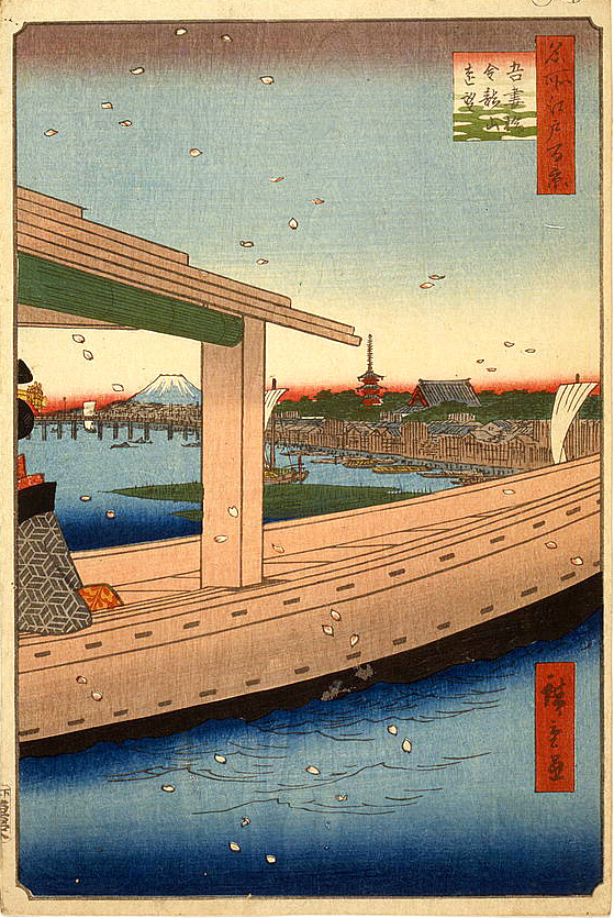 Temple Kinryū-zan à Asakusa / juillet 1856 – édition ultérieure
