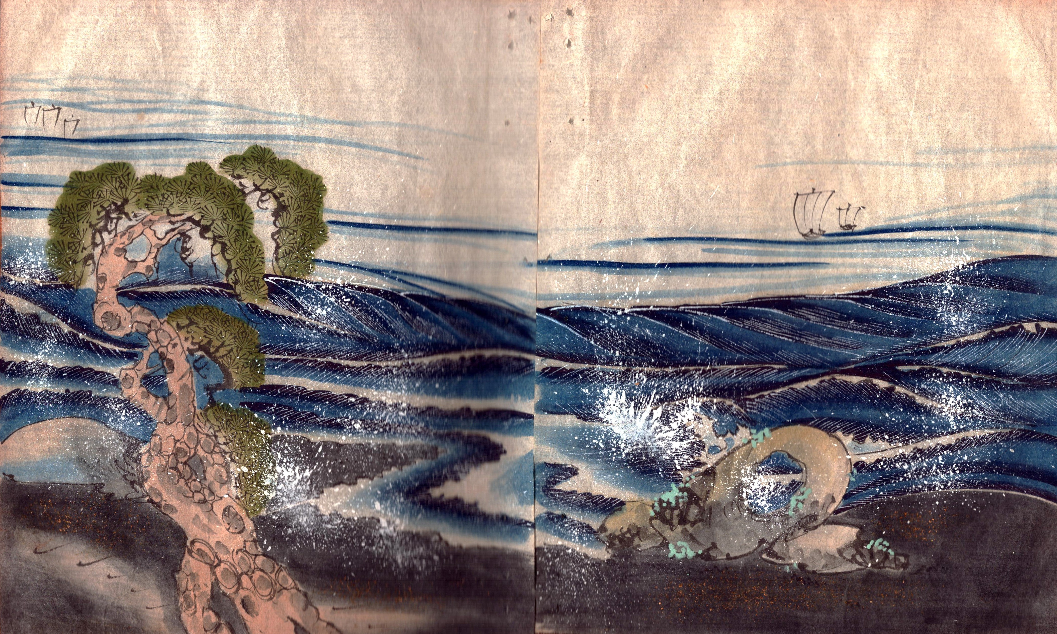 Hishiya Kōzaburō – Paysages et sujets traditionnels (planche 4/13)