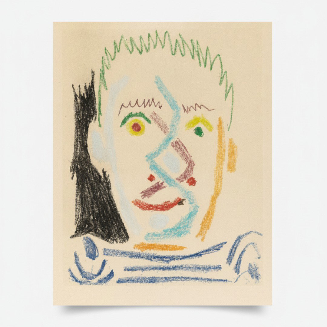 Tête d'homme au maillot