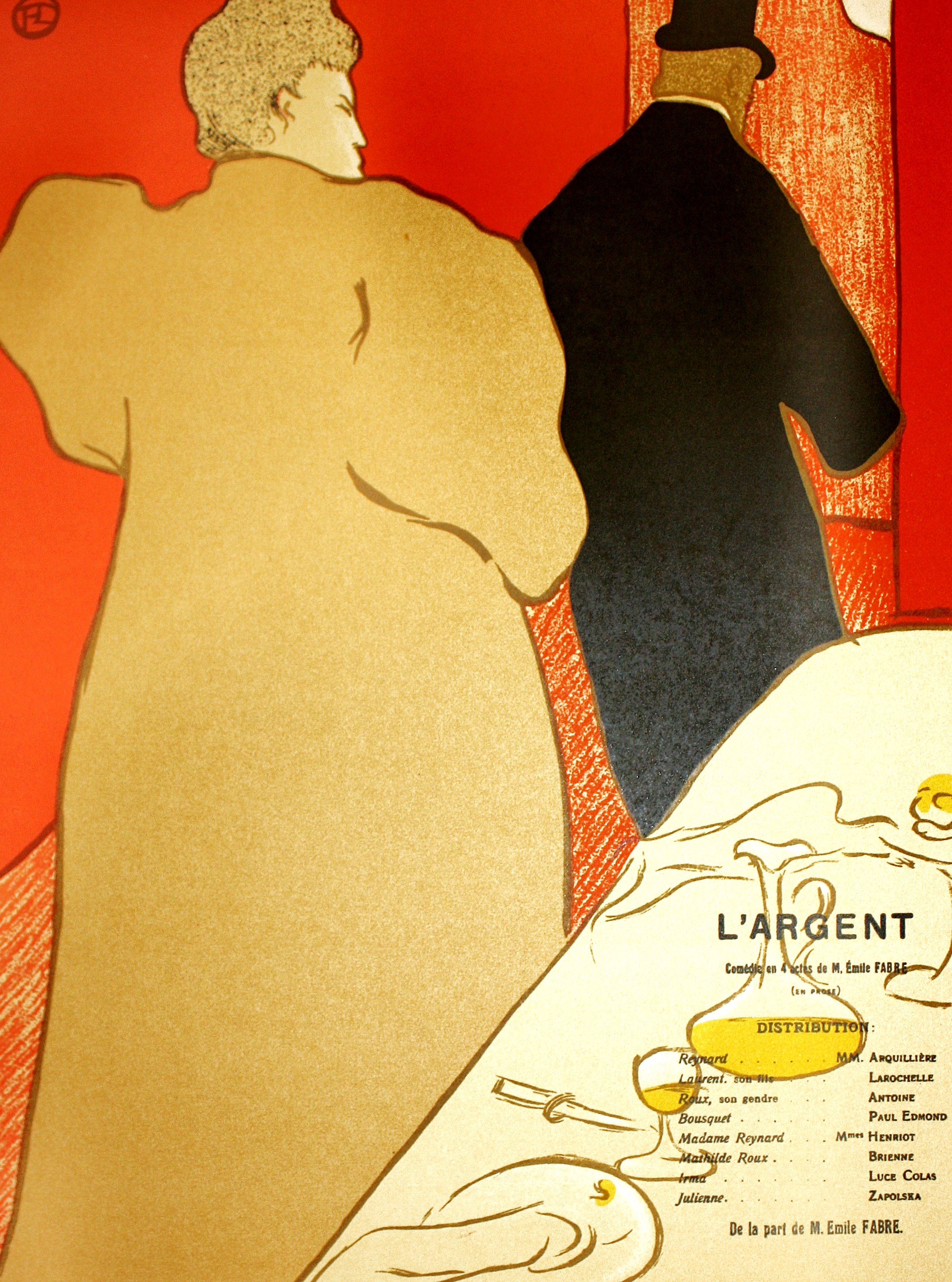 Affiche pour L’Argent / Comédie de Emile Fabre